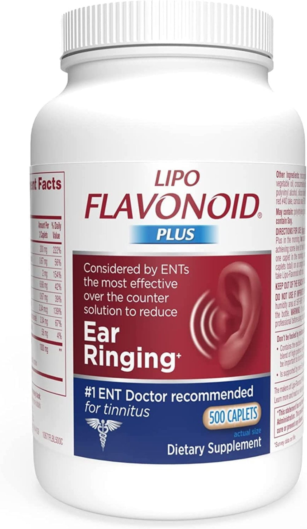 Lipo Flavonoid Plus Unique Ear Health 500 Caplets