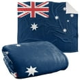 thumbnail image 1 of Logovision Blanket, 50"x60", Australian Flag Silky Touch Sherpa Back Super Soft Throw Blanket, 1 of 5