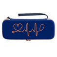 thumbnail image 1 of Stethoscope Storage Box EVA Portable Travel Carrying Case with Mesh Bag, Hard Drive,Pen ,Medical Organizer Blue, 1 of 10