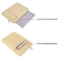 thumbnail image 4 of Mosiso 15.4" 15.6" Polyester Laptop Sleeve Bag for MacBook Dell HP Lenovo Acer Asus, Water Repellent Notebook Bag Case Cover, Camel, 4 of 6