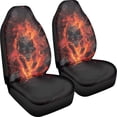 thumbnail image 3 of XYZCANDO Flame Wolf Car Seat Covers Durable Non-Slip Car Front Seat Covers car Front Seats Car Interior, Anti-Scratch Waterproof Truck Auto, 3 of 10