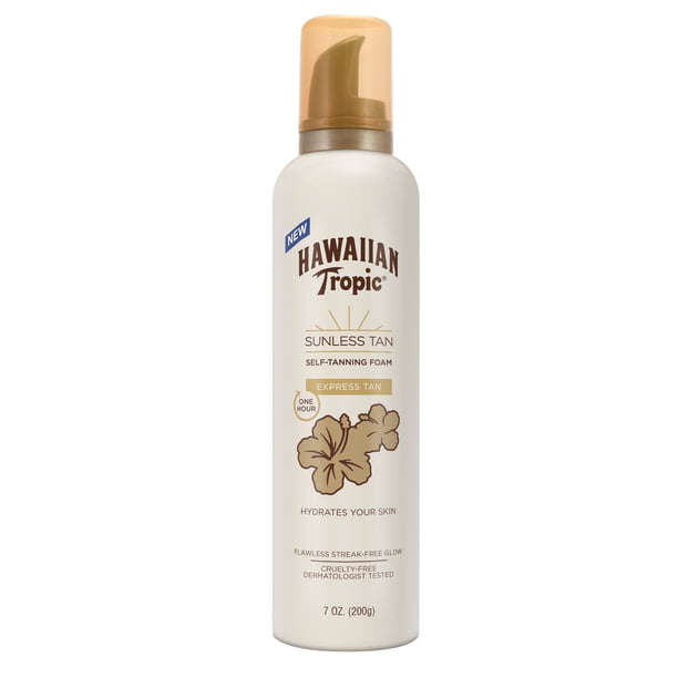 Hawaiian Tropic 1 Hour Express Sunless Tan Foam 7oz.