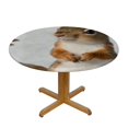 thumbnail image 3 of Patifu Squirrel Theme Stain-Resistant Round Tablecloth 100% Polyester Fiber Outdoor Picnic Camping and Indoor Kitchen Dining Party 42"-46, 3 of 8