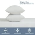 thumbnail image 3 of Mainstays 2-Piece 300 Thread Count White Cotton Blend Percale Pillowcase Set, Standard/Queen, 3 of 8