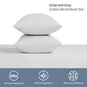 Mainstays 4-Piece White Easy Bed Sheet Set, King