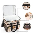 thumbnail image 6 of FORMRS Insulated Cooler Bag 24 Cans Capacity Soft Leakproof Lunch Box with Side Pockets, Campfire Pattern, 6 of 7
