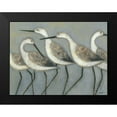 thumbnail image 2 of Wyatt Jr., Norman 24x19 Black Modern Framed Museum Art Print Titled - Shore Birds I, 2 of 5