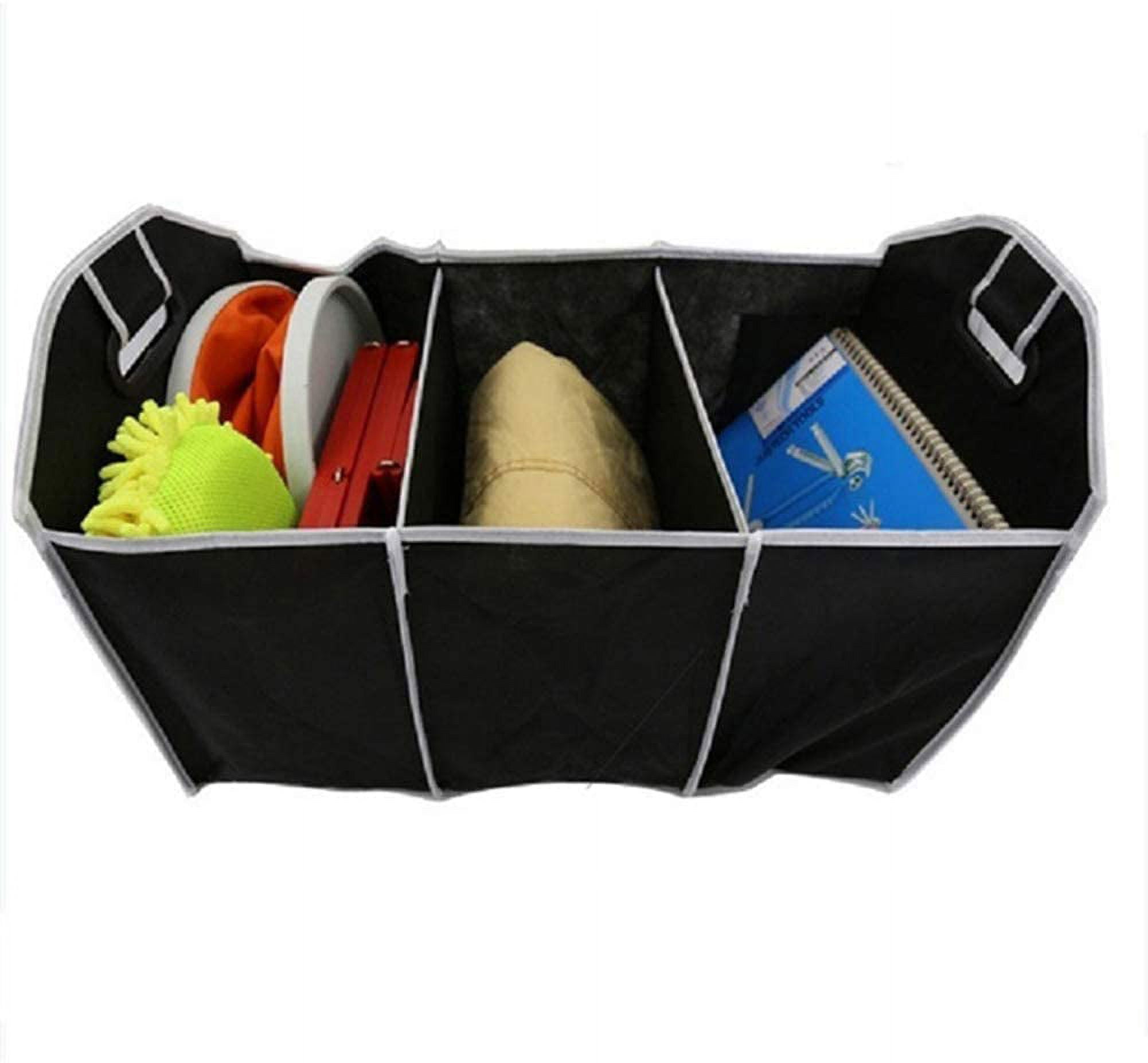 AlexTong Trunk Organizers Car Organiser Car Boot Tidy Automotive  Collapsible Folding Flat Car Back Seat Storage Box Organize Clutter for  Travel Picnic SUV Truck Kids Baby Toys Snacks Organizer Black 