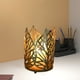 thumbnail image 4 of Iron Color Old Hollowed Out Leaves Candle Holders Home Decorative Candle Holders Ornaments Props Crafts, 4 of 6