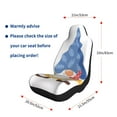 thumbnail image 5 of Honeii Autumn Funny Gnomes for Car Seat Covers Full Set, Seat Covers for Cars, Car Seat Protector Waterproof, Leather Car Seat Cushion-2 PCS, 5 of 9