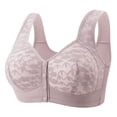 thumbnail image 2 of Antinious Womens Lace Front Closure Wireless Breathable Seamless Support Comfortable Everyday Bra, 2 of 5