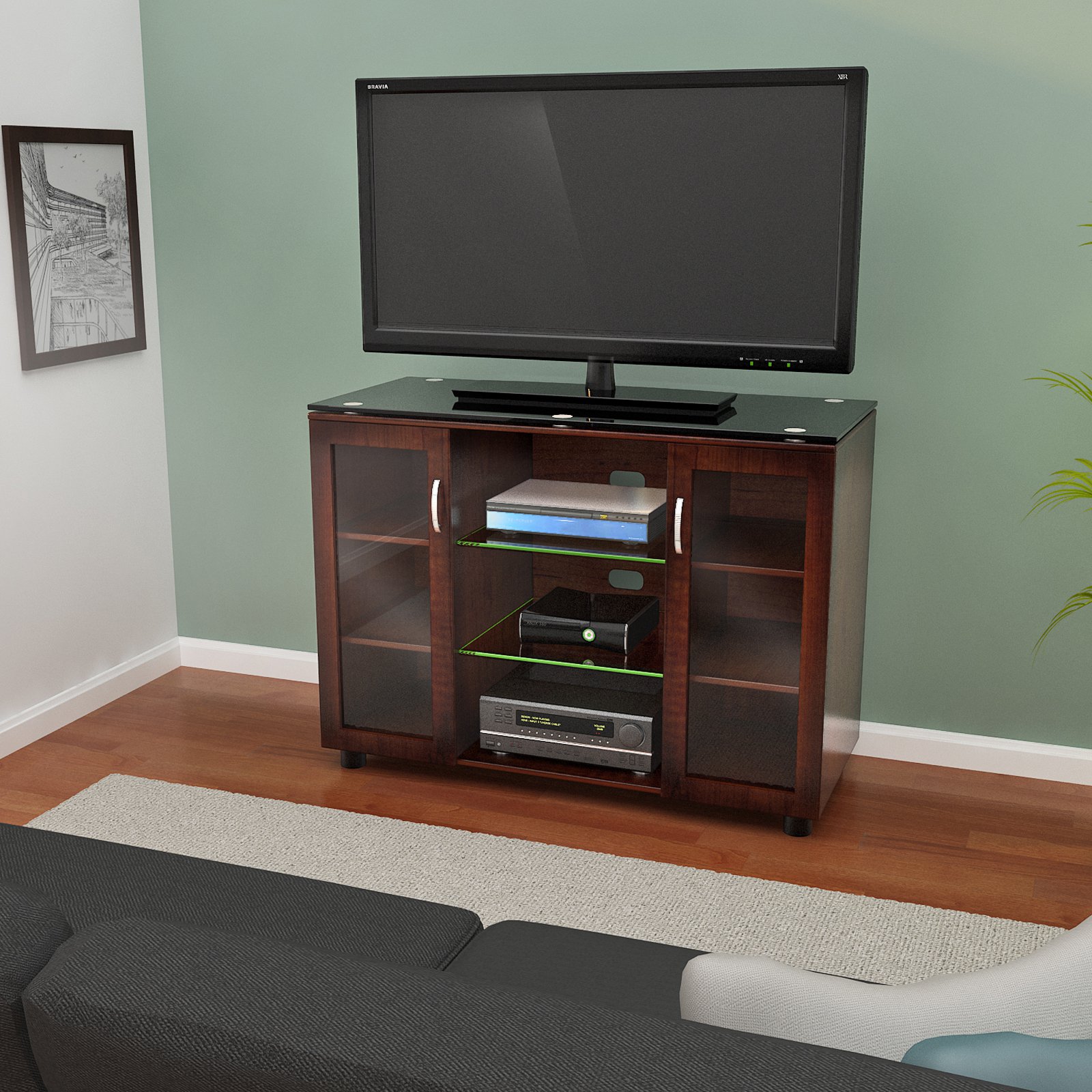ZLine Merako Highboy TV Console Espresso