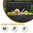 thumbnail image 6 of Uforic Outdoor 120 Gallon Large Resin Deck Box, Outdoor Storage Boxes with X-Shaped Front, for Patio Garden, Waterproof & Lockable, Black, 6 of 6