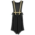 thumbnail image 5 of YiZYiF Praise Dance Tunic for Women Liturgical Dancewear Sleeveless Round Neck Overlays Worship Dress Black M, 5 of 7
