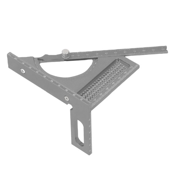 Escuadra Angular de Carpintería de Aleación de Aluminio, Transportador de Carpero 3d Ajustable de 0 A 180, Herramienta de Medició