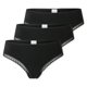 thumbnail image 1 of SCHIESSER Tanga para mujer, paquete de 3 - Paquete de 3 tangas Cheeky, algodón elástico, liso Negro 2XL (XX-Large), 1 of 6
