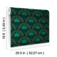 thumbnail image 3 of Wicked Emerald City Peel & Stick Wallpaper, 3 of 8