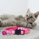 thumbnail image 1 of Collar para gatos con estampado Collar de seguridad con (collar de nylon tejido de colores para mascotas), 1 of 5