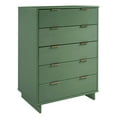 thumbnail image 3 of Manhattan Comfort Granville Tall Engineered Wood Dresser in Sage Green, 3 of 6