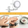 thumbnail image 4 of 10x Wall Mounted LED Makeup Mirror, 7 Inches, 4 of 5