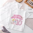 thumbnail image 3 of Camiseta de Hello Kitty para niños, playera con número de cumpleaños 1-14, Kawaii Sanrio Y2k, dibujos animados, ropa de calle informal para niños y niñas, 3 of 3