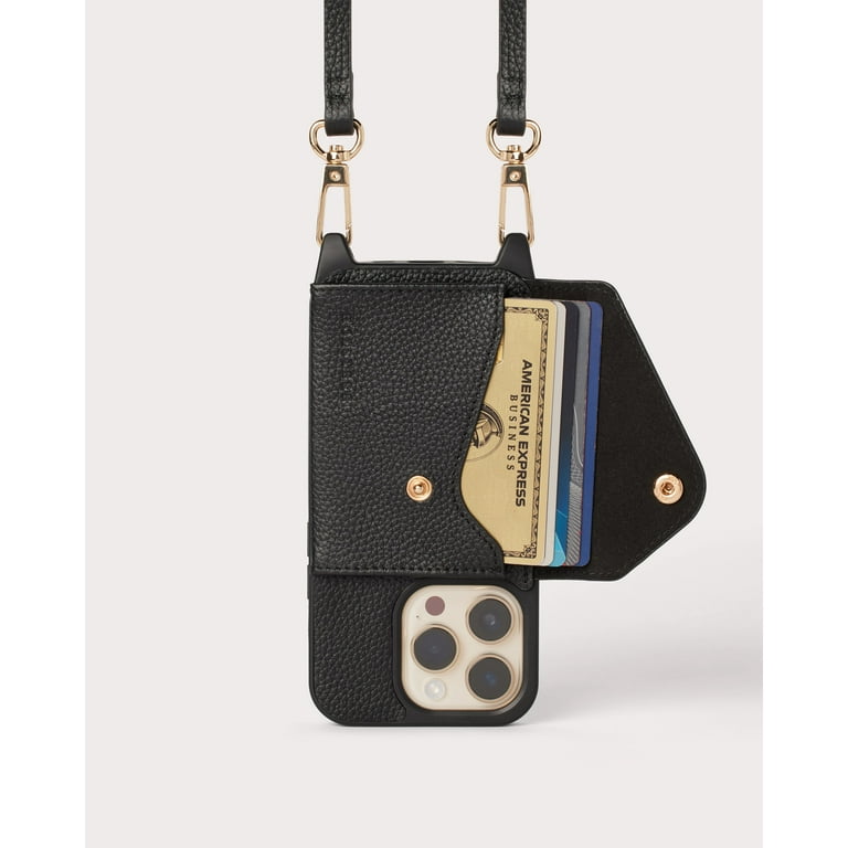 Holstere Ultra Durable Genuine Leather Strap Phone Case Crossbody Purse w Expanded Card Pocket for iPhone 13 Walmart