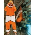 thumbnail image 4 of Clownfish Costume Adult Animal Onesie Pajamas Halloween Cosplay Hooded Homesuit Jumpsuit for Women Men, 4 of 6