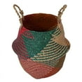 thumbnail image 1 of POINTERTECK -Seagrass Baskets Foldable Storage Basket Patchwork Wicker Rattan Straw Garden Flower Pot Planter Laundry Basket, 1 of 7