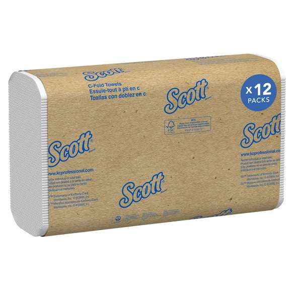 Toallas de papel Scott Professional Essential C-Fold 2400 hojas
