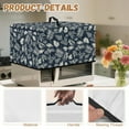 thumbnail image 6 of TSOVTHRID Vintage Leaf Print Toaster Oven Cover Dust-Proof Microwave Oven Cloth Cover with Handle Kitchen Machine Covers Case Protections Protector, 20.9"W x 15.7"D x 12.4"H, L, 6 of 7