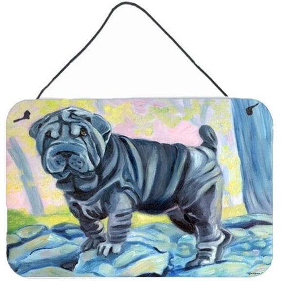 Blue Shar Pei Wall and Door Hanging Prints - Blue Shar Pei - 8 L x 0.02 W x 12 H in.