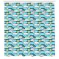 thumbnail image 3 of Ambesonne Clouds Shower Curtain, Graphic Design Clouds Suns, 69"Wx75"L, Multicolor, 3 of 3