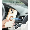 thumbnail image 5 of for White iPhone 15 Case with Ring Holder Kickstand [with Magnetic] Soft TPU Bumper, Glitter Gold Electroplated Cover Full Camera Protective Phone Case for iPhone 15 2023, 5 of 14