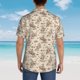 thumbnail image 4 of Fotbe Cowboy Sitting On Cow Back Camisa Hawaiana para Hombre Unisex – Camisa Casual de Verano con Botones de Manga Corta de Algodón y Lino,X-Large, 4 of 7