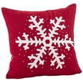 thumbnail image 2 of SARO 6402.R18S Coussin de Flocon de Neige Carré de 18 Po Rouge, 2 of 6
