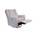 thumbnail image 6 of Contour Pedic Upholstered Glider, Power Recliner with USB Charging Port, 270° Swivel, Easy Assembly + Matching Lumbar Pillow, 6 of 9