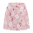 thumbnail image 5 of KEIAHUAN Pink Flower Golf Skirt with Shorts XS Washable Trendy Tennis Skirt for Women High Waisted Soft Tennis Skirts for Women with Shorts and Pockets, 5 of 7