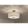 thumbnail image 2 of 43675NBR Kichler Lighting Shailene - 3 light Semi-Flush Mount - 14 inches wide-Natural Brass Finish, 2 of 5