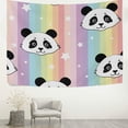 thumbnail image 3 of GZHJMY Cute Rainbow Panda Wall Tapestry Tapestry Wall Hanging Decorative Tapestries Wall&nbsp;Blanket&nbsp;Bedding Tapestry for Bedroom Living Room Dorm 90"x60" Gift Decor, 3 of 7