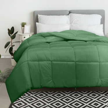 ROYALE California King Comforter - All Season Down Alternative Bedding Comforter - Lightweight Quilted Comforter with Corner Tabs - Hotel Comforter - Box Stitched Duvet Insert (King Cal, Hunter Green)