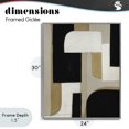 thumbnail image 4 of Stupell Industries Mid-Century Minimalist Geometrics in Neutrals Gray Framed Giclee Art, 24 x 30, by Kippi Leonard, 4 of 8