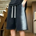 thumbnail image 1 of Styesk Mens Shorts Men's Solid Color Casual Holiday Breathable Shorts Pockets Pants, 1 of 6