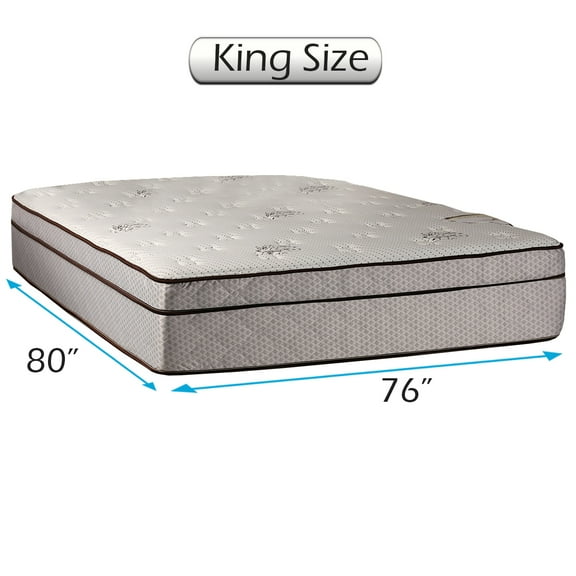Dream Sleep Fifth Ave Eurotop Plush Extra Soft Queen Mattress Only with Mattress Protector Included - Fully Assembled, Sleep Support, Orthopedic, Plush Knit Cover by Dream Solutions USA