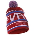 thumbnail image 5 of American Cities Unisex USA Cities Fashion Large Letters Pom Pom Knit Hat Beanie, 5 of 5