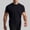(Casual 84)Black, variant on Summer T-Shirt for Men Fashion TShirt Casual Tough Guy Outfit Slim Small Collar Base Breathable Top Tees