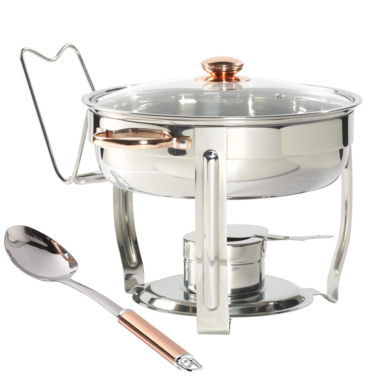 Details about   ZOKOP 2 PACK 9L Stainless Steel Oval Chafer Chafing Dish Set 1/3 Size Party US 