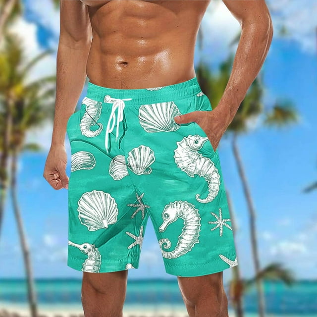 Weiqiqre Shorts Men Swim Trunks Mesh Liner Volley Shorts Swimming Trunks Bathing Suit Quick Dry