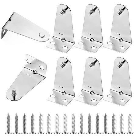 

Ekeka Clearance ! 8pcs With Screws Metal Hardware For Horizontal Blinds Holder Hold Down Bracket