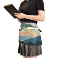 thumbnail image 2 of Yayeee Waist Apron with Pockets for Cooking Waterproof Half Server Aprons, Pine Tree Rainbow, 2 of 7
