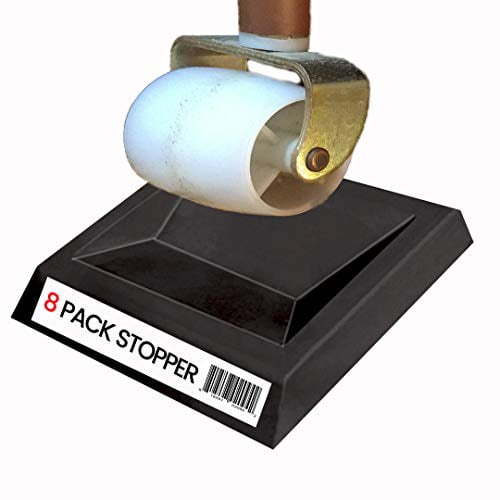 4 PACK（Black） Caster Cups Yupeak Bed Stopper & Furniture Stopper 